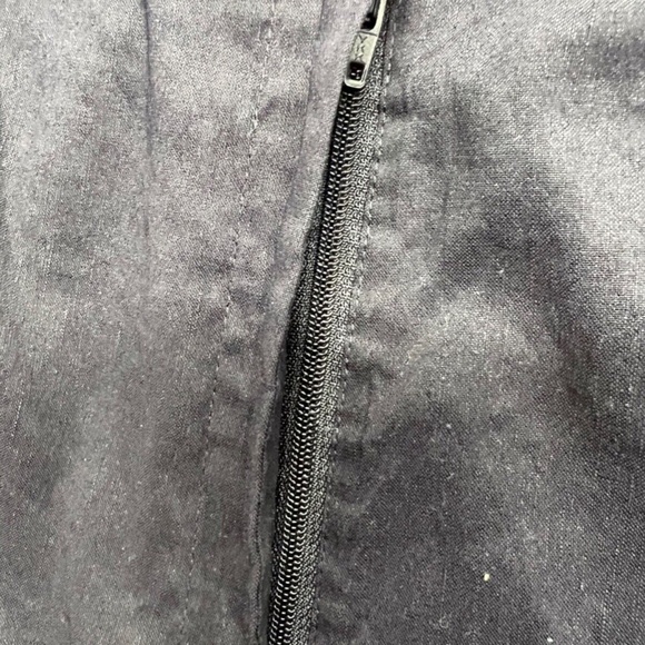 Eileen Fisher Pants Women PL Black Tapered Linen Viscose Minimalist Timeless - Picture 8 of 16